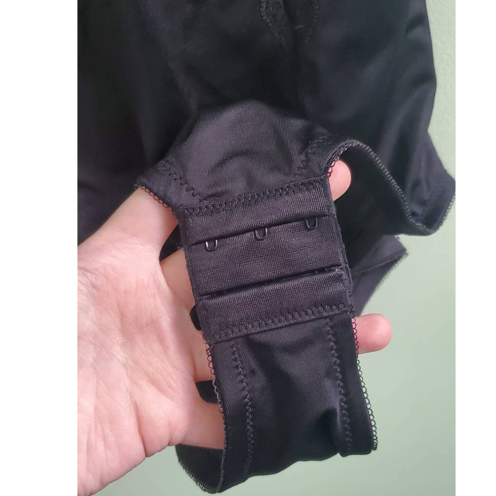 NWT! MAIDENFORM Black Firm Control Embellished Unlined Shaping Bodysuit 38D - Picture 9 of 10